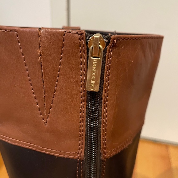 Bandolino Two-tone Brown Leather Boots - Picture 5 of 7